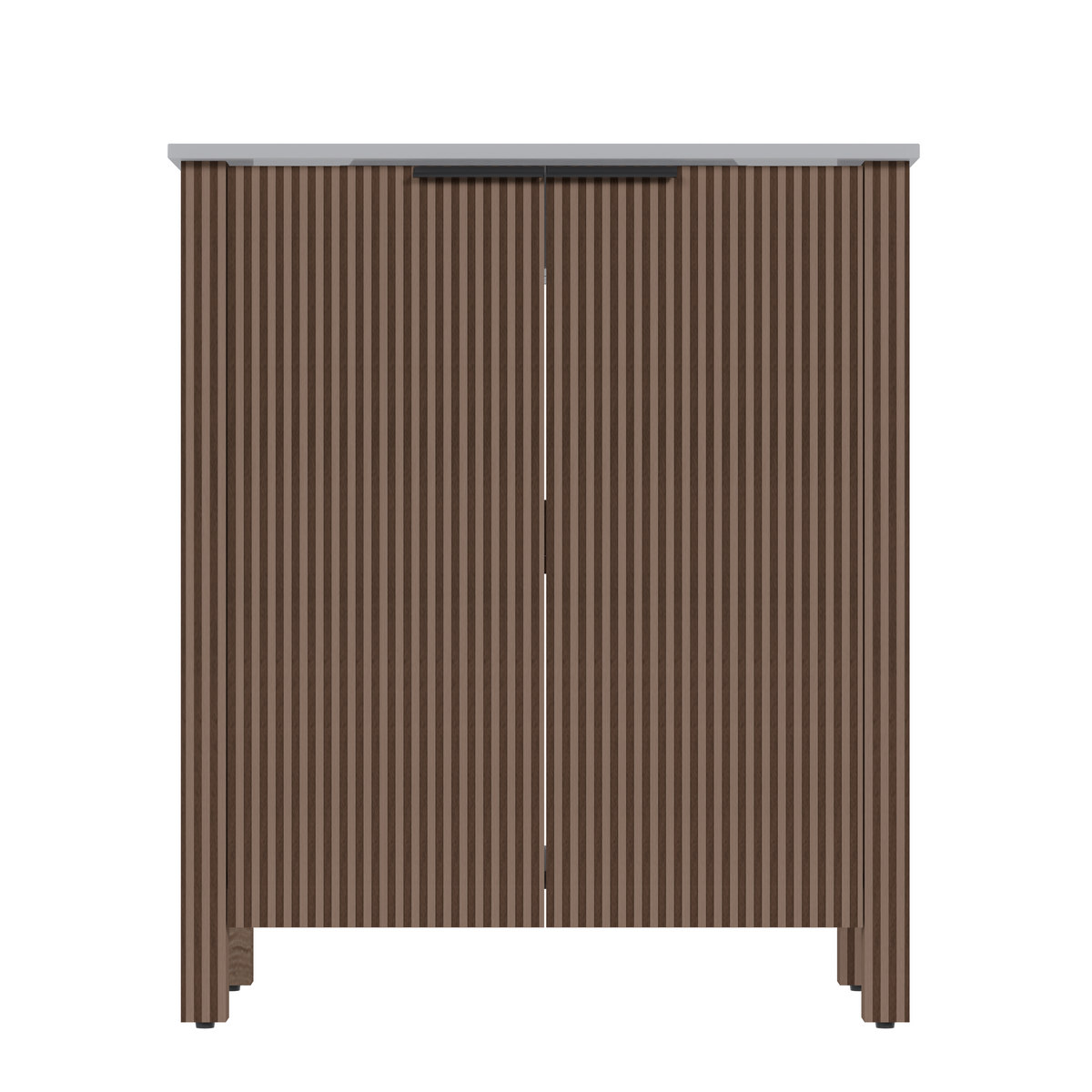 30-Inch Bathroom Vanity with Resin Basin - Brown