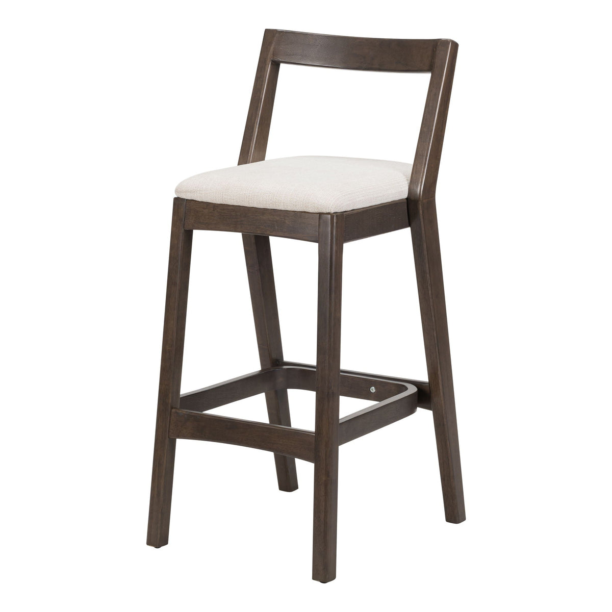 Jasper Indoor Barstool Set of 2 with Durable Rubberwood Seating - Dark Brown or Light Brown