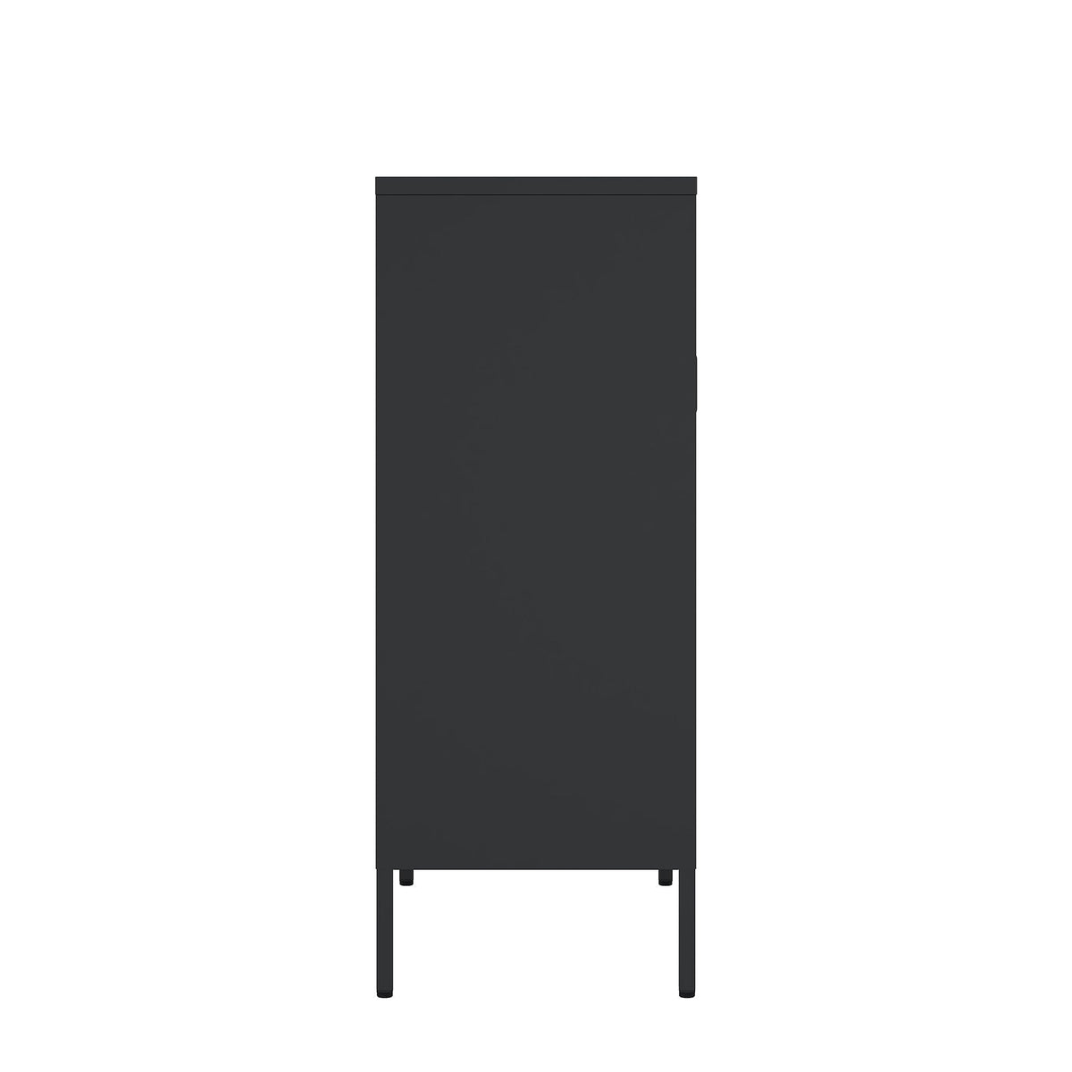 Metal Accent Cabinet with Adjustable Shelves - Black, Green, or White