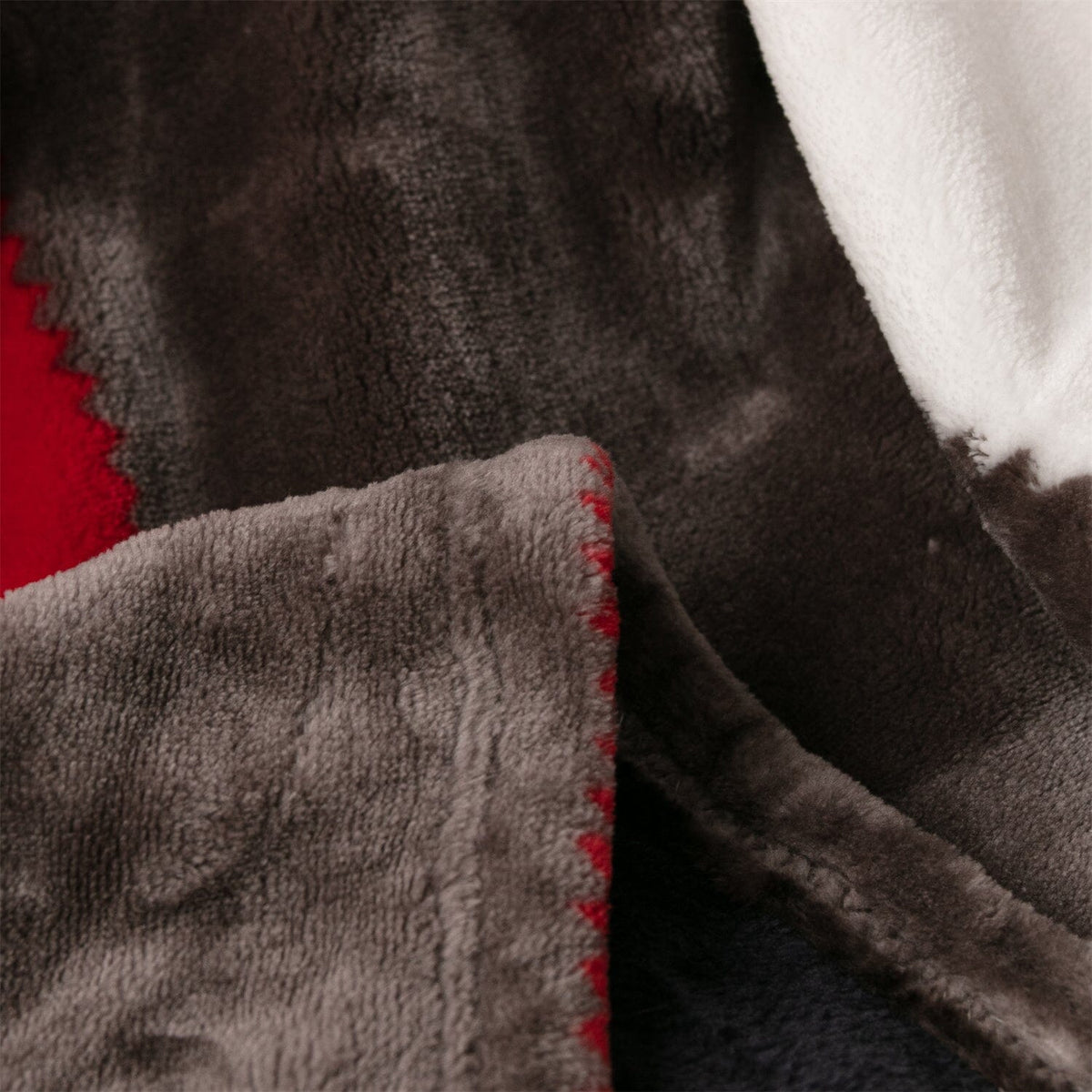 Tache Brown Red Sunset Maple Farmhouse Plaid Patchwork Throw Blanket (4025)