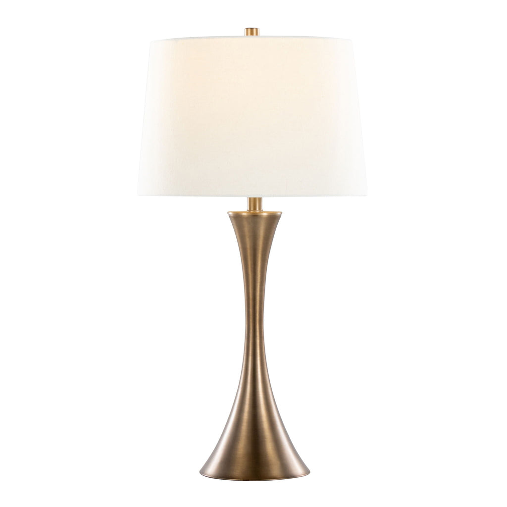 Contemporary Elegant Table Lamp Set with 3-Way Switch - Pearl Silver or Bronze