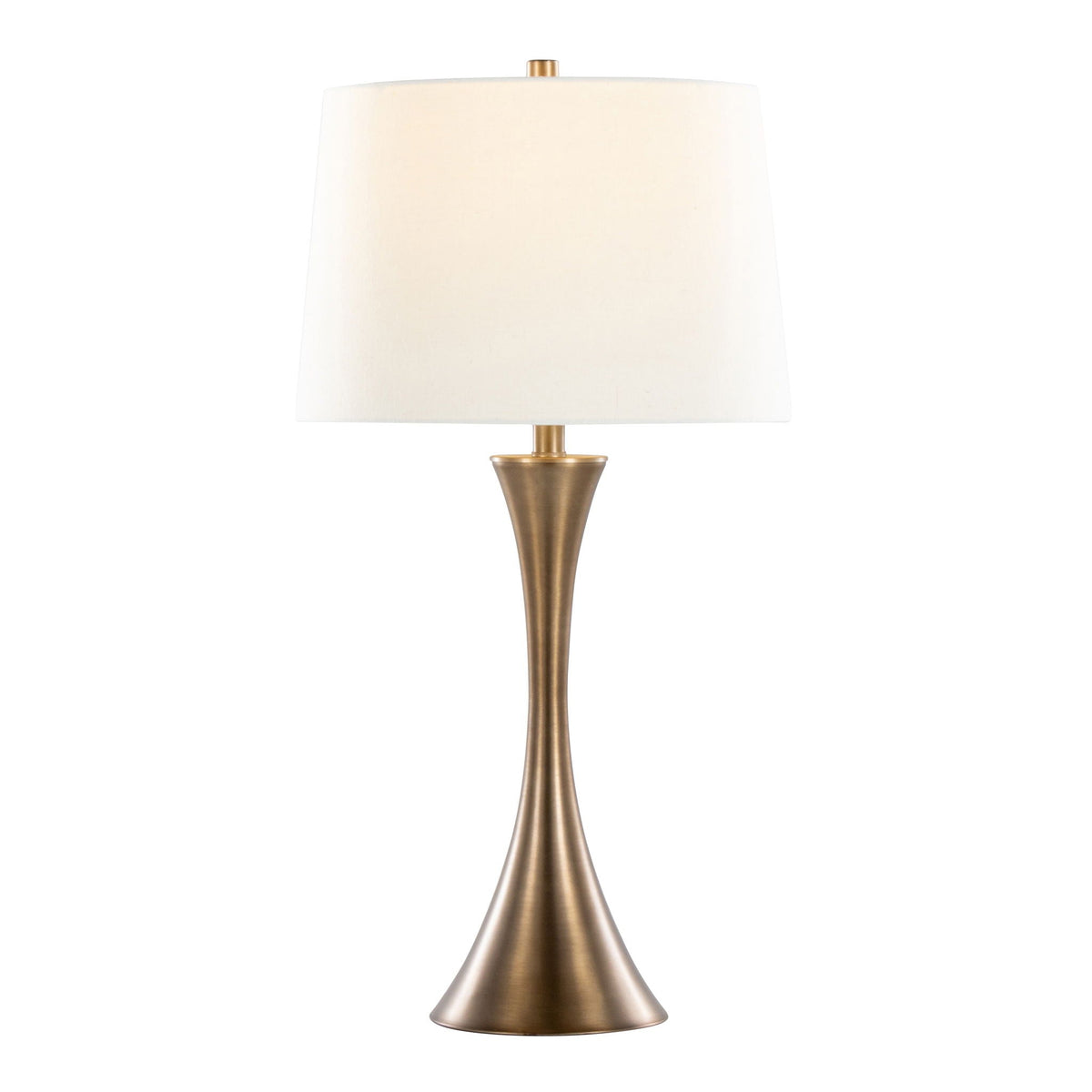 Contemporary Elegant Table Lamp Set with 3-Way Switch - Pearl Silver or Bronze