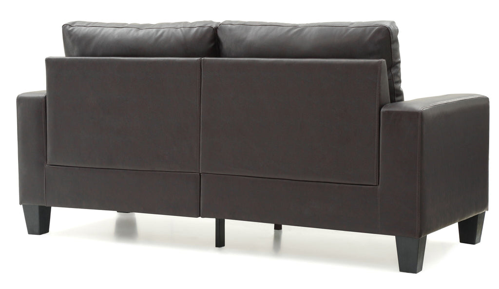 Modular Faux Leather Sofa with Modern Design - White, Black, Dark Brown, Red