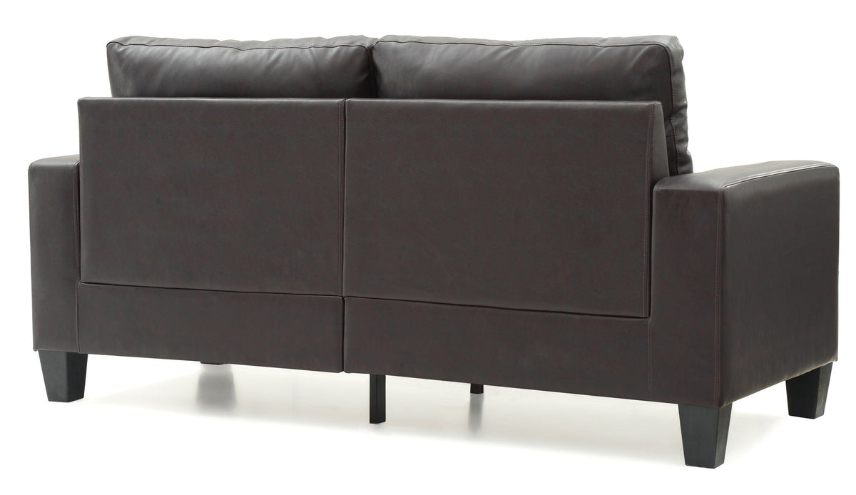 Modular Faux Leather Sofa with Modern Design - White, Black, Dark Brown, Red