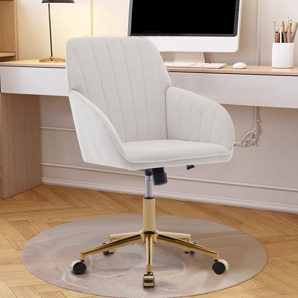 Ergonomic Swivel Office Chair with Memory Foam Seat - Multiple Colors