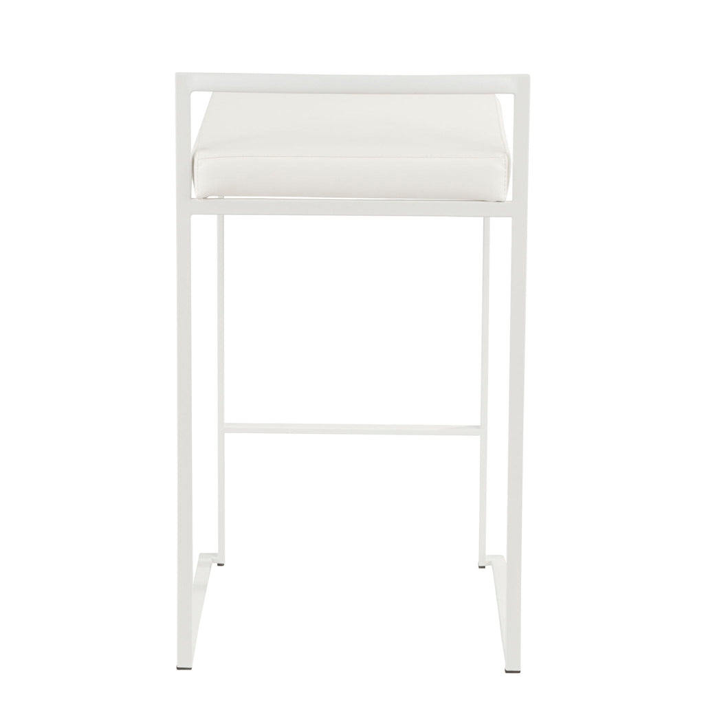 Stackable Counter Stool with Padded Comfort Seat - Multiple Colors