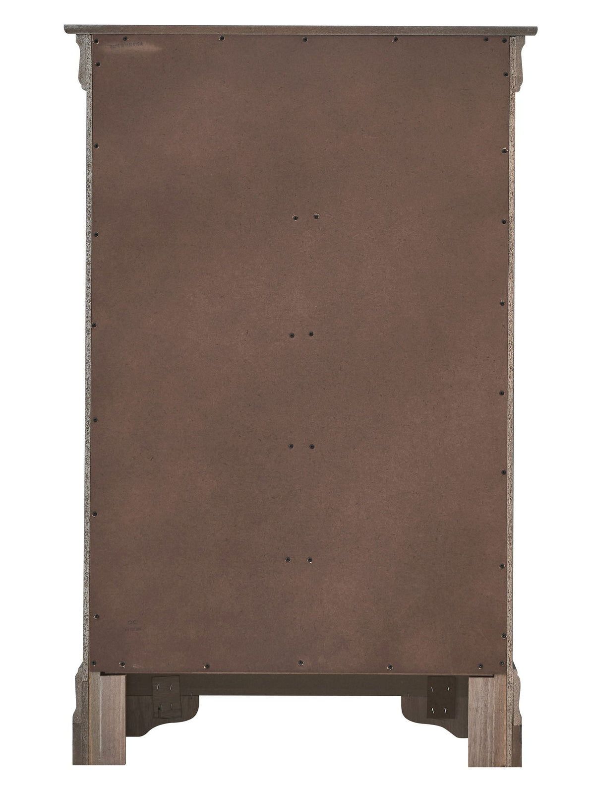 Embossed X Design Accent Chest with Crystal Pulls - Gray, Black, or Pearl Silver