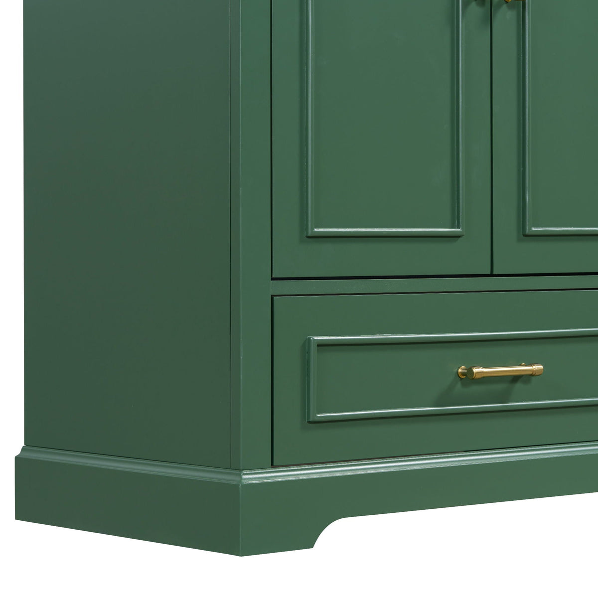 Bathroom Vanity with Sink and Soft Close Doors - White, Black, Green, or Gray