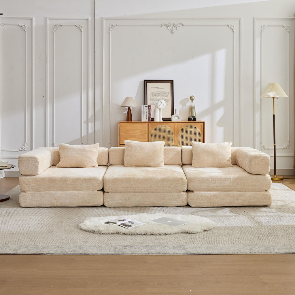 Convertible Floor Sofa Bed with Modular Design - Multiple Colors
