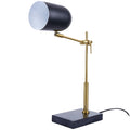 Lumora Table Lamp with Marble Base - Black