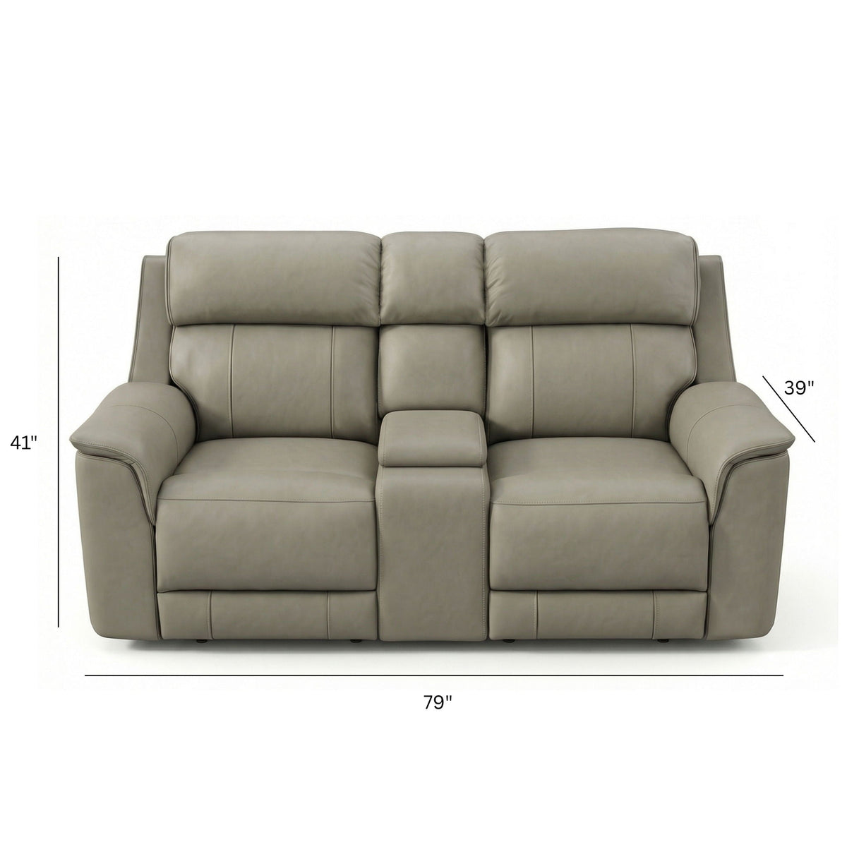 Dual Power Reclining Loveseat with Center Console - Multiple Colors