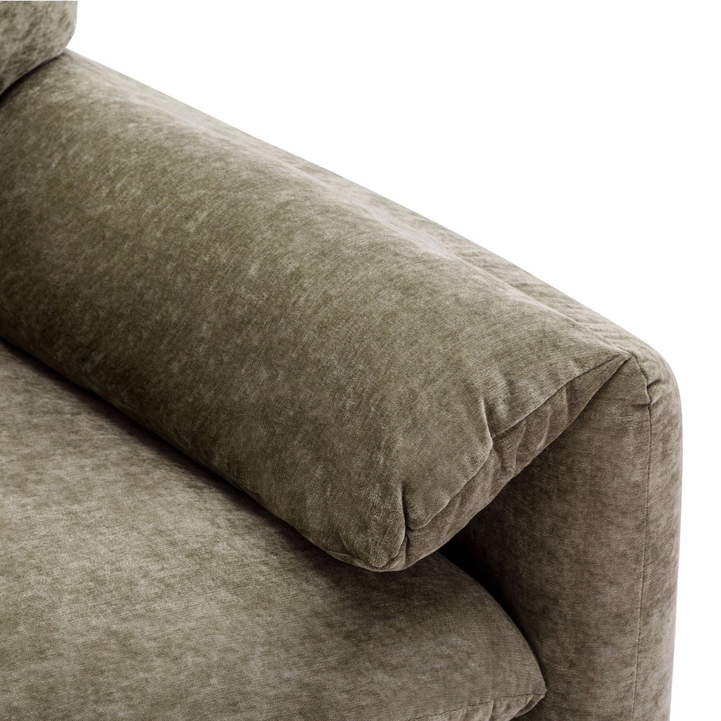 Oversized Accent Single Sofa Lounge Chair with Stain-Resistant Chenille - Matcha Green