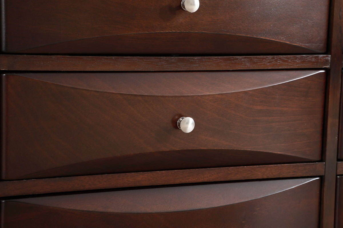 Media Chest with Modern Beveled Drawer Fronts - Multiple Colors