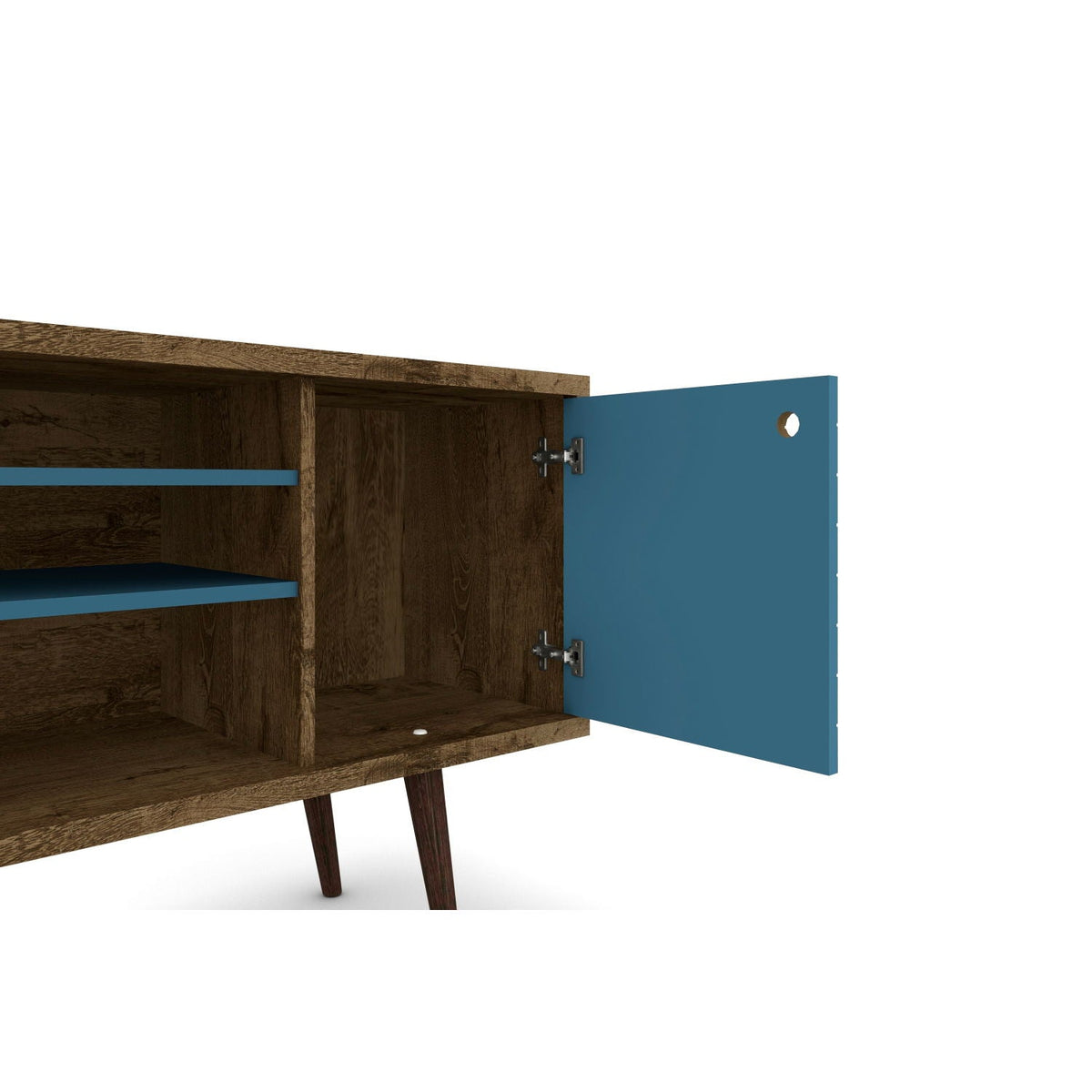 Free Standing Design TV Stand with Storage - Yellow, Light Blue, White