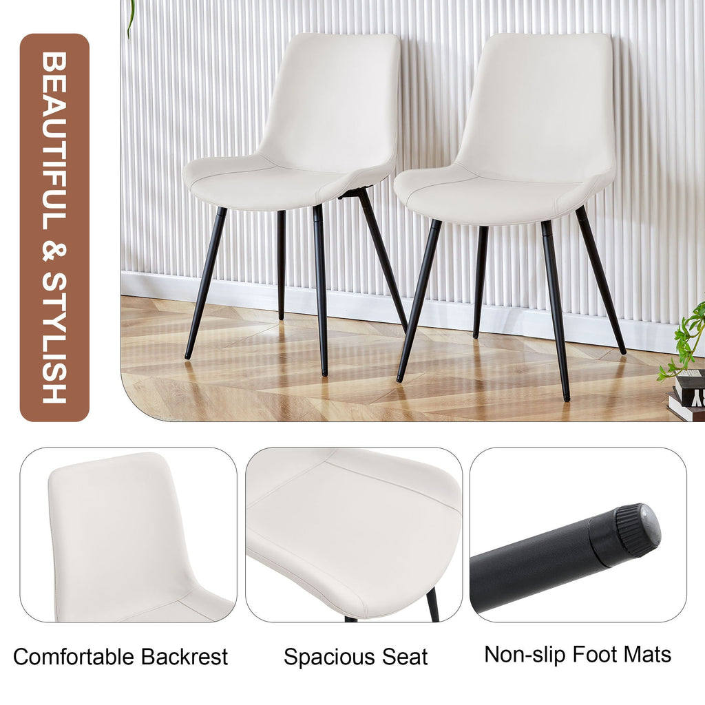 Modern Medieval Cushioned Chairs with Suede Backrest - Pearl Silver, White, or Gray