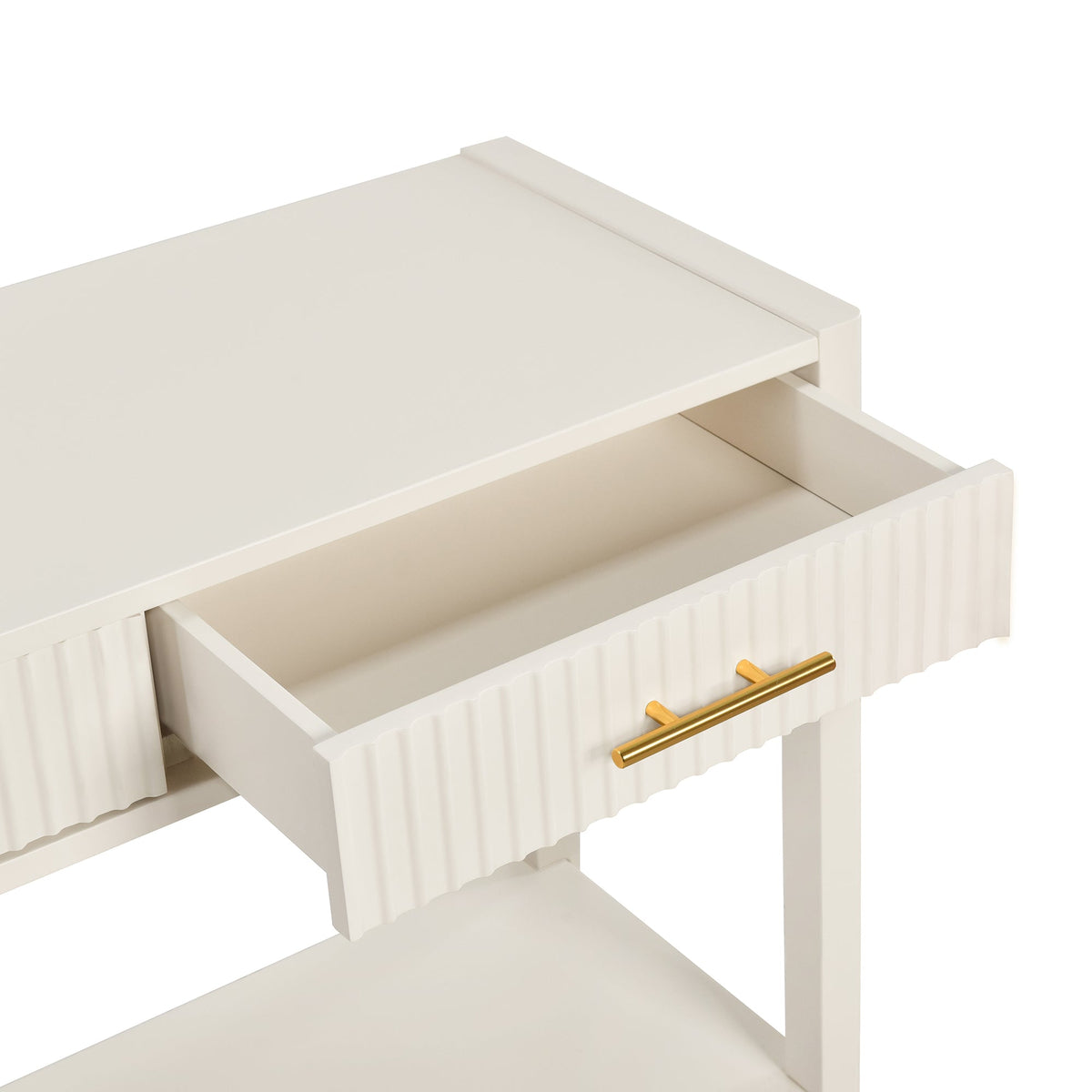 Painted Console Table with 3 Drawers - 60" Wide MDF Storage