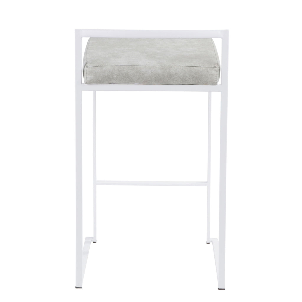 Stackable Counter Stool with Padded Comfort Seat - Multiple Colors