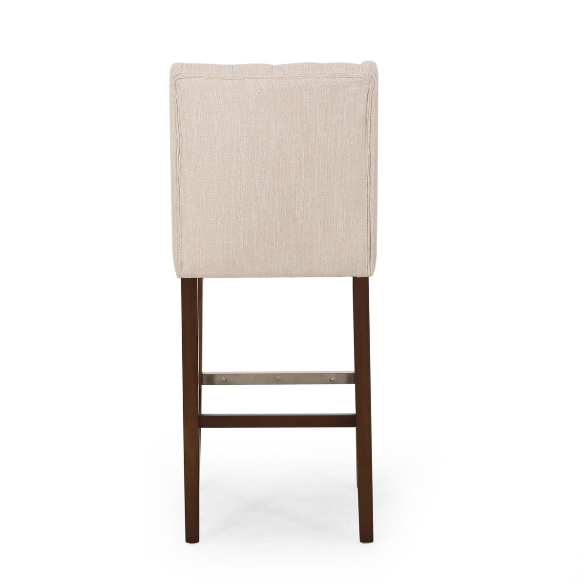 Upholstered Barstool with Button Tufted Wing Back - Multiple Colors
