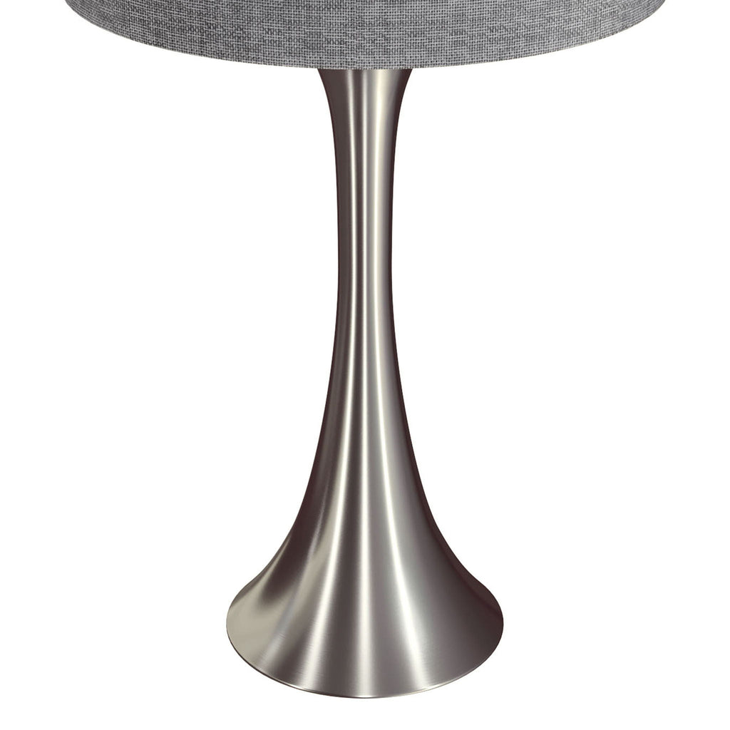 Contemporary Semi Gloss Table Lamp Set of 2 with Hourglass Design - Multiple Colors