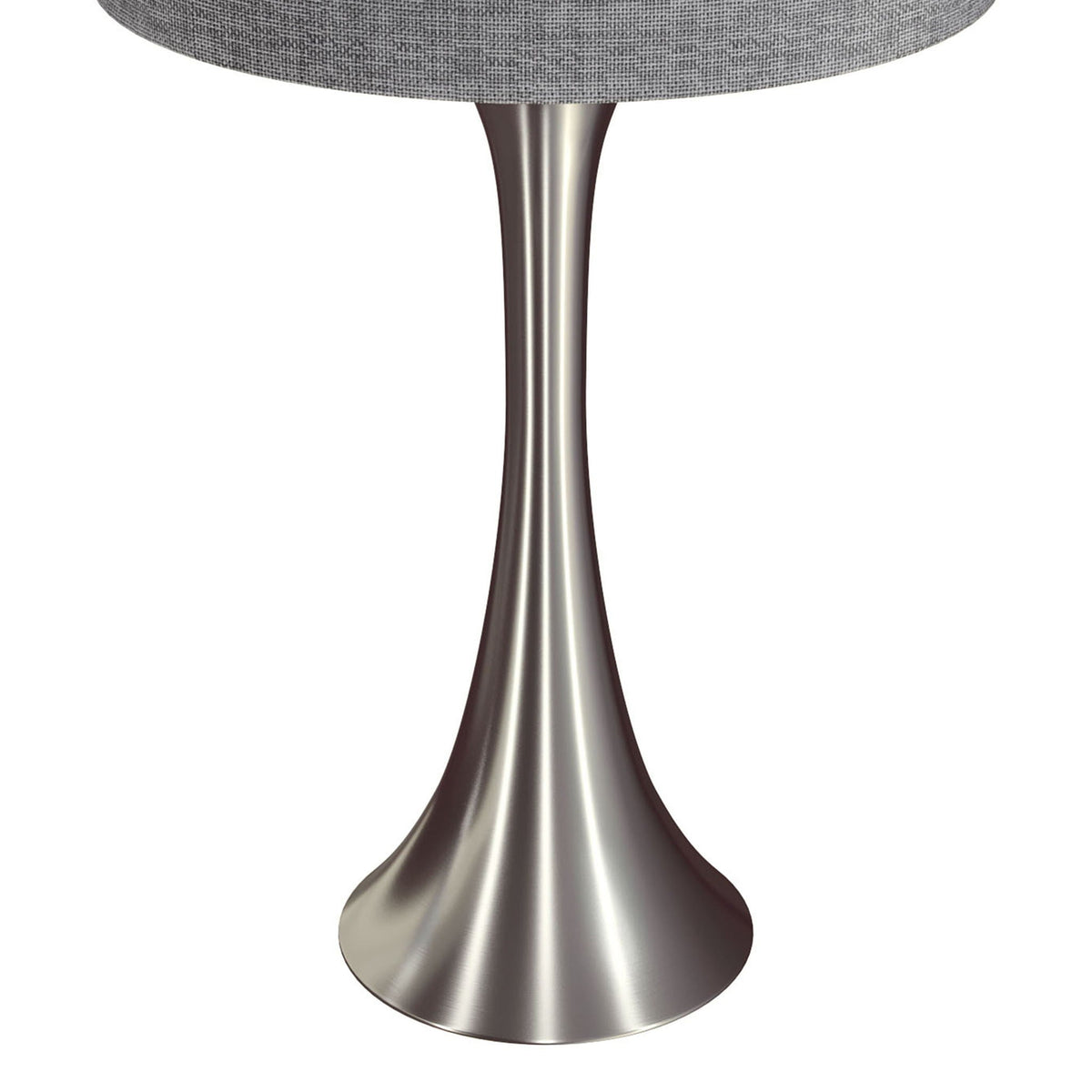 Contemporary Semi Gloss Table Lamp Set of 2 with Hourglass Design - Multiple Colors