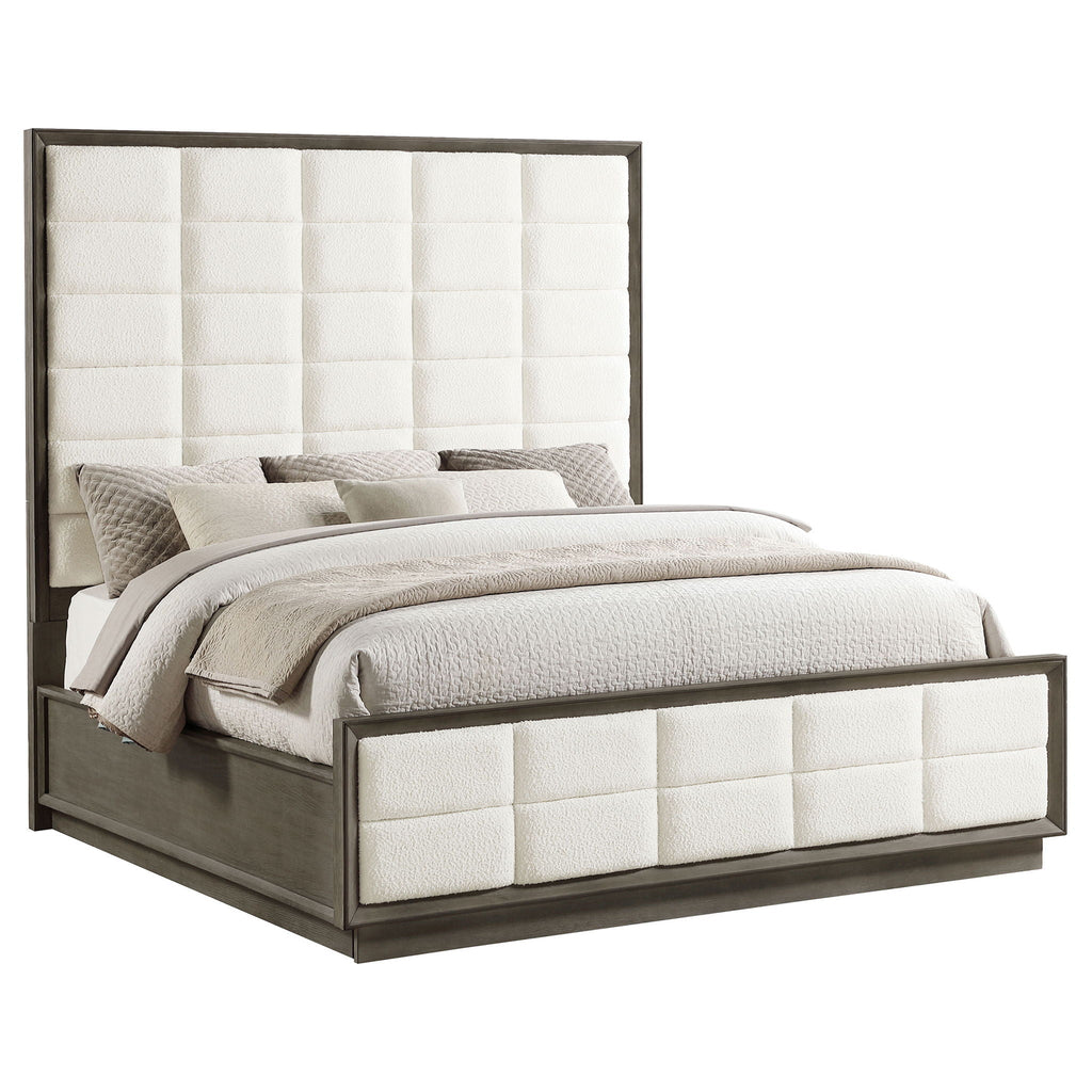Durango 80-inch Eastern King Panel Bed Taupe Oak