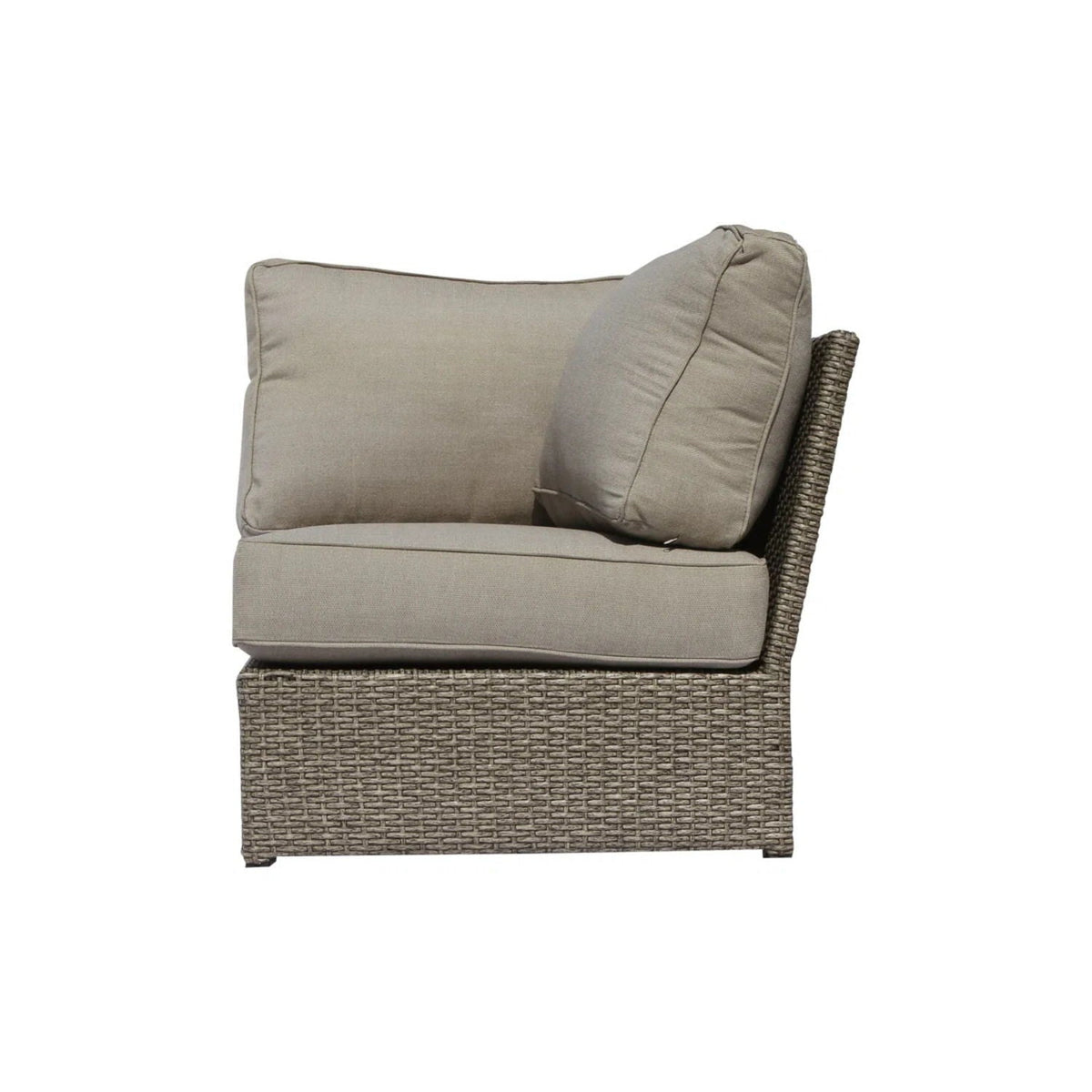 Modern Patio Rattan Sectional Set with Cushions - Multiple Colors