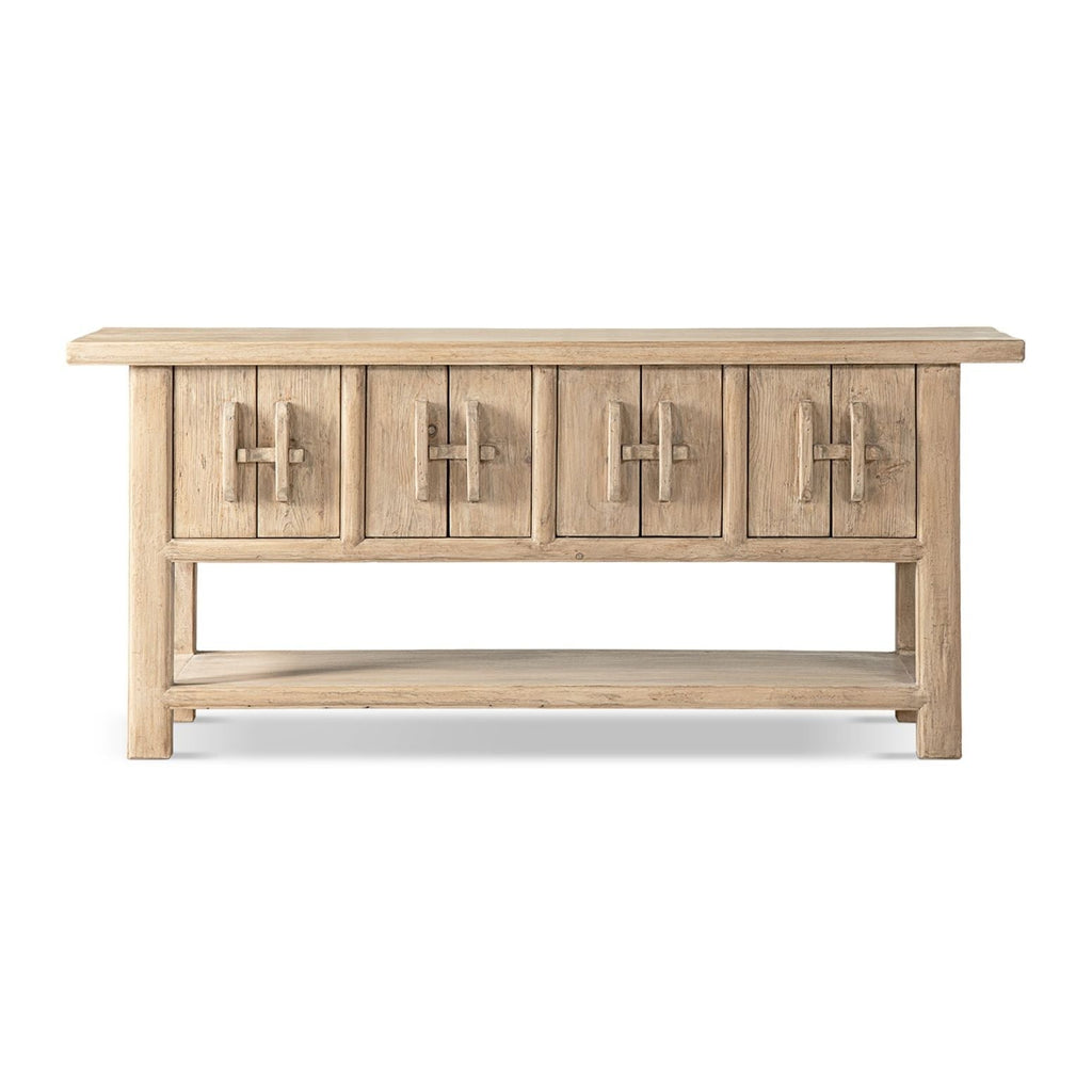 Reclaimed Pine Sideboard with Lower Shelf - Natural