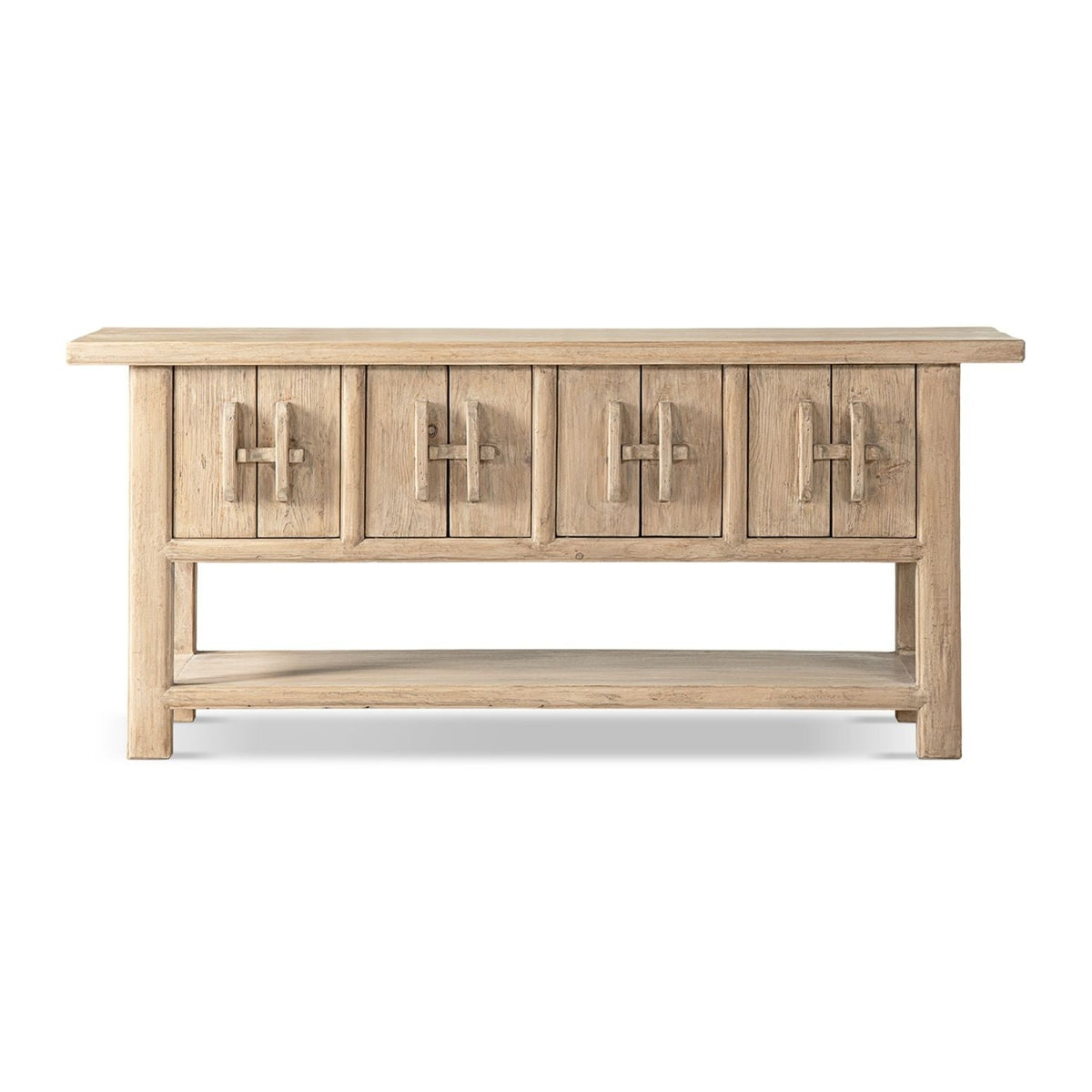 Reclaimed Pine Sideboard with Lower Shelf - Natural