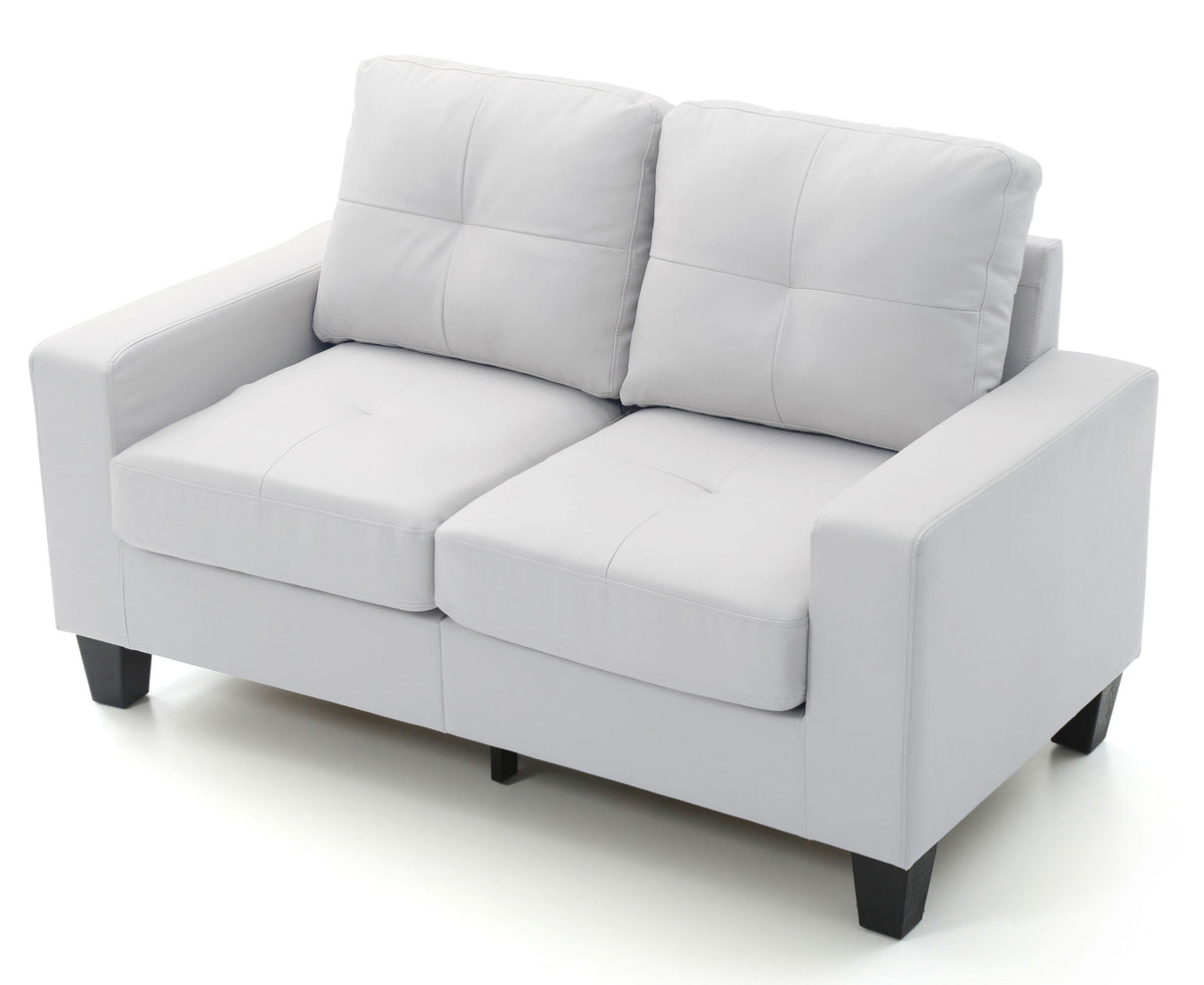 Track Arm Loveseat with Pocket Coil Comfort - Multiple Colors