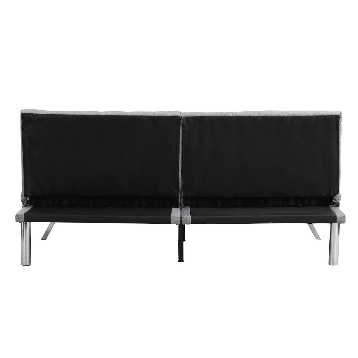 Modern Sofa Bed with Wood Frame and Stainless Legs - Multiple Colors
