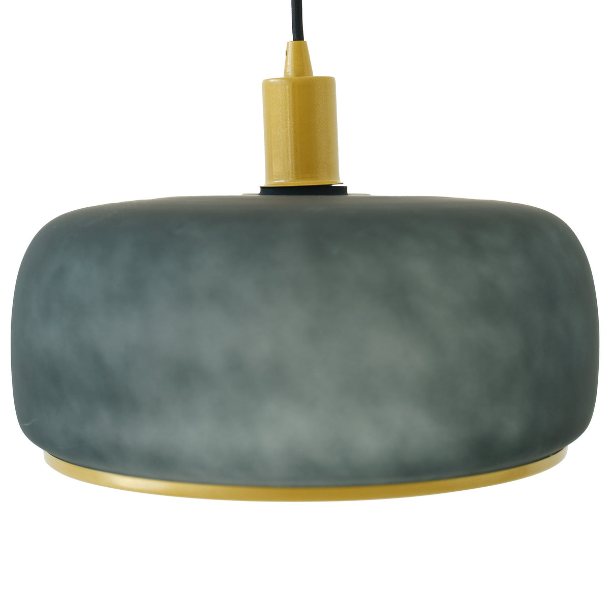 Dune Pendant Lamp with Luxurious Glass Shade - Black and Gold
