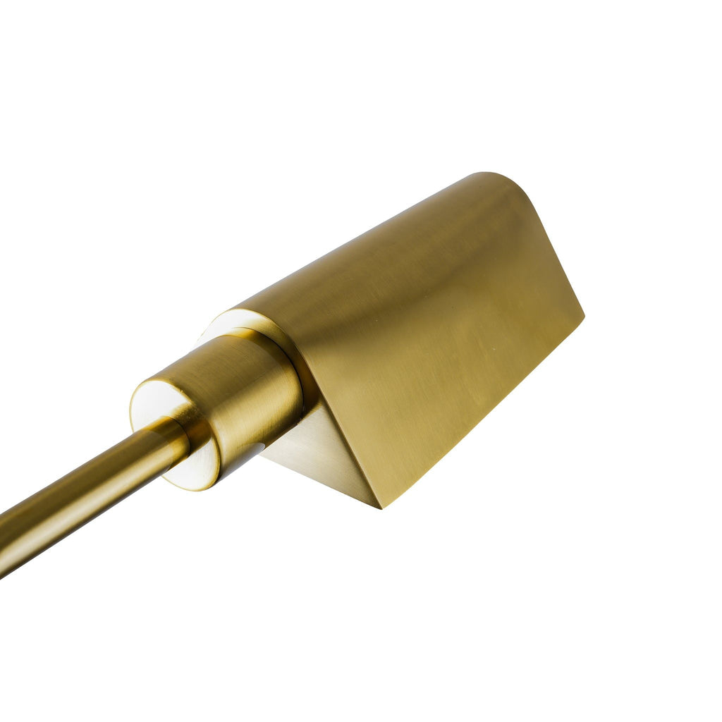 Gold Floor Lamp with Slim Profile and Sturdy Metal Base - Elara
