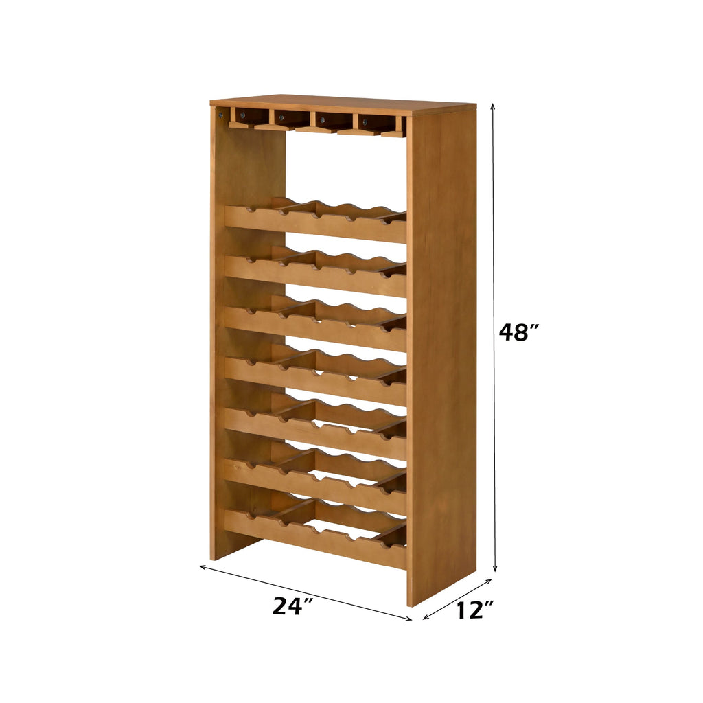 Hanzi Built-in Wine Rack with Stemware Holders - Particle Board