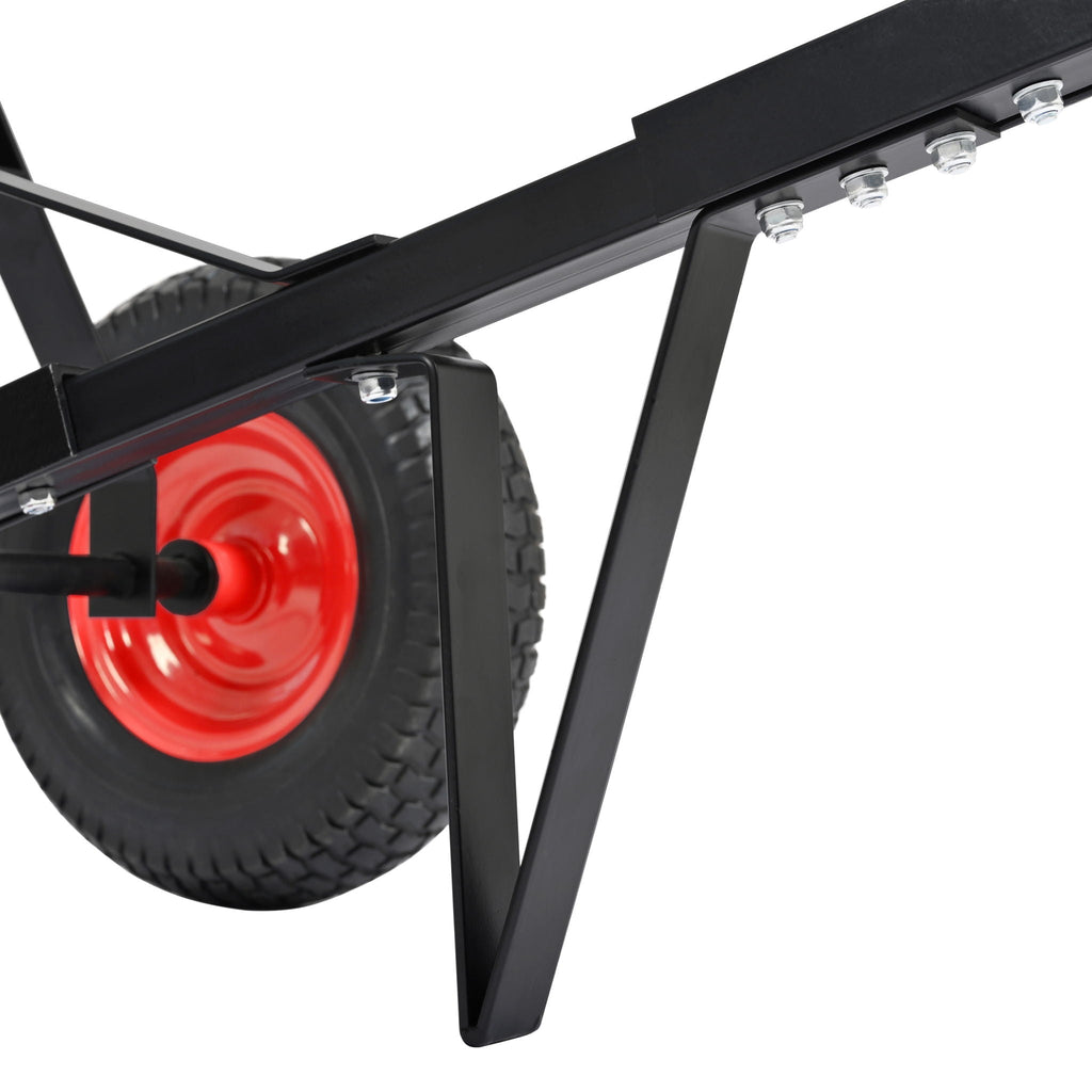 Heavy Duty Trailer Dolly with 2" Ball and 1000 lb Capacity - Black