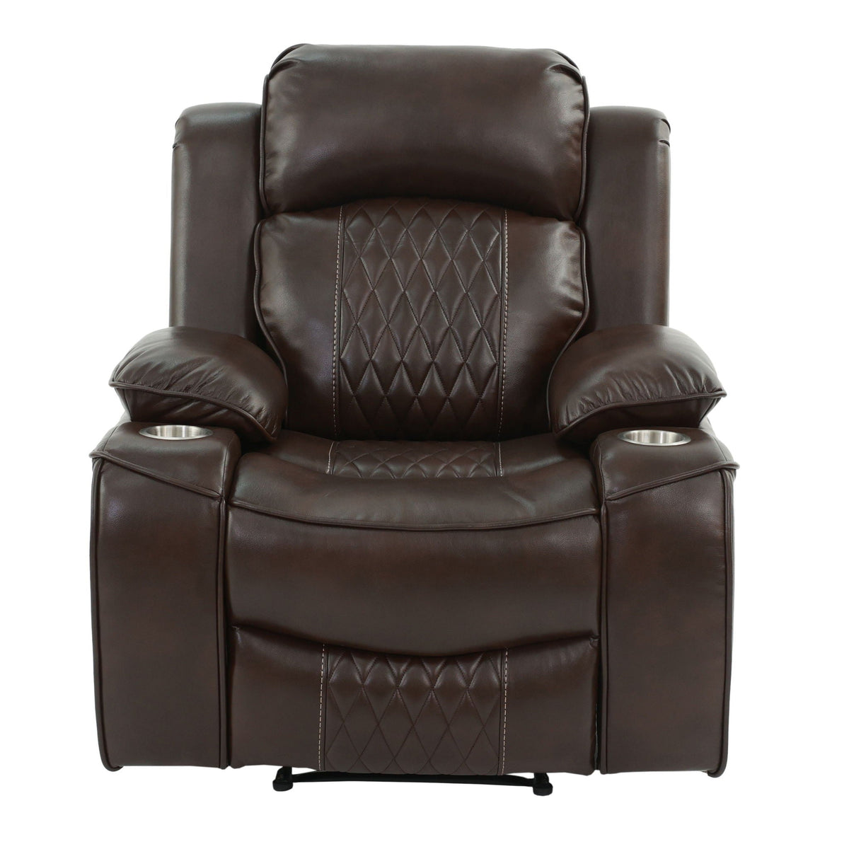 Power Motion Living Room Set with Adjustable Headrest & USB Port - Dark Brown or Dark Gray