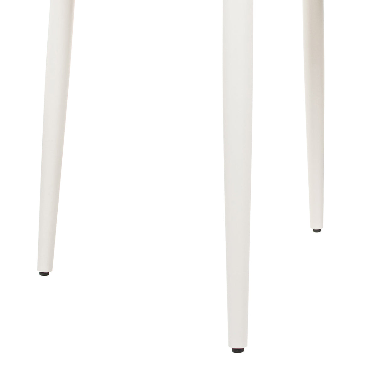Santorini 33.5" Square Outdoor Patio Table with Durable Aluminum Frame - White