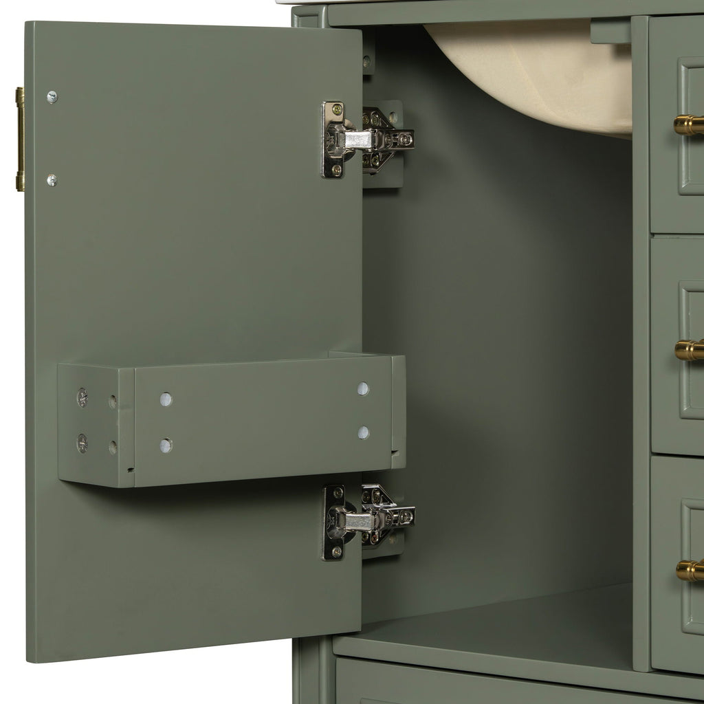 Traditional Bathroom Vanity Set with Soft Close Doors - Multiple Colors
