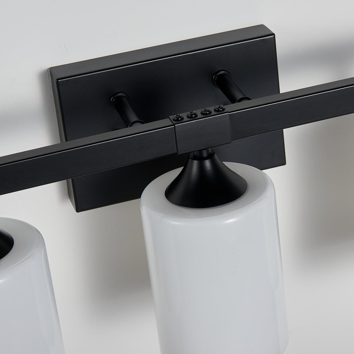 5-Light Bathroom Lighting with Matte Black Finish - Black