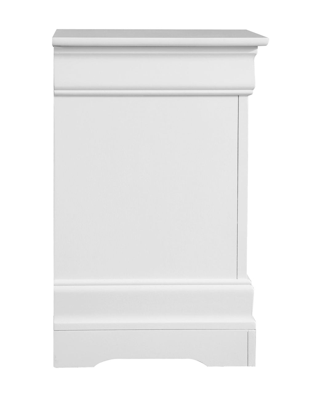 Traditional Style Design Nightstand with Classic Accent - Multiple Colors