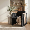 Modern Barrel Dining Chair with Velvet Upholstery - Gray
