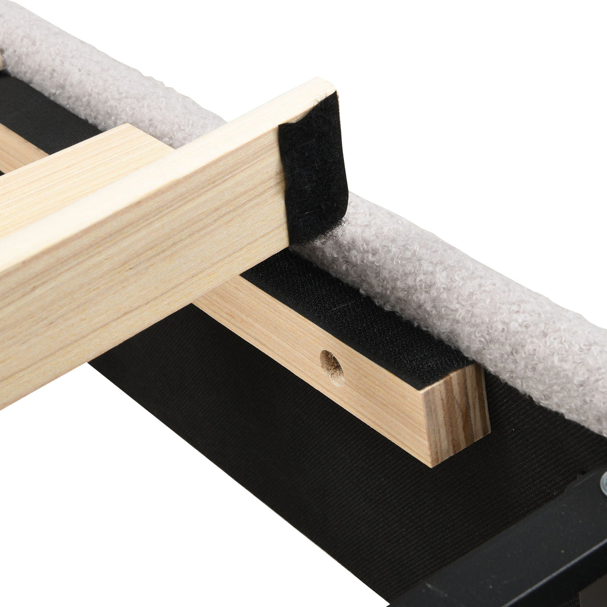 Platform Bed Frame with Tall Headboard and High Footboard - White or Gray