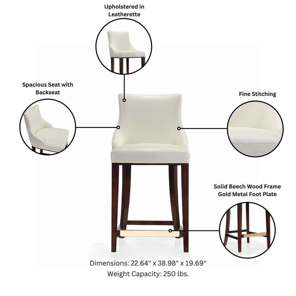 Shubert Counter Stool - Ivory