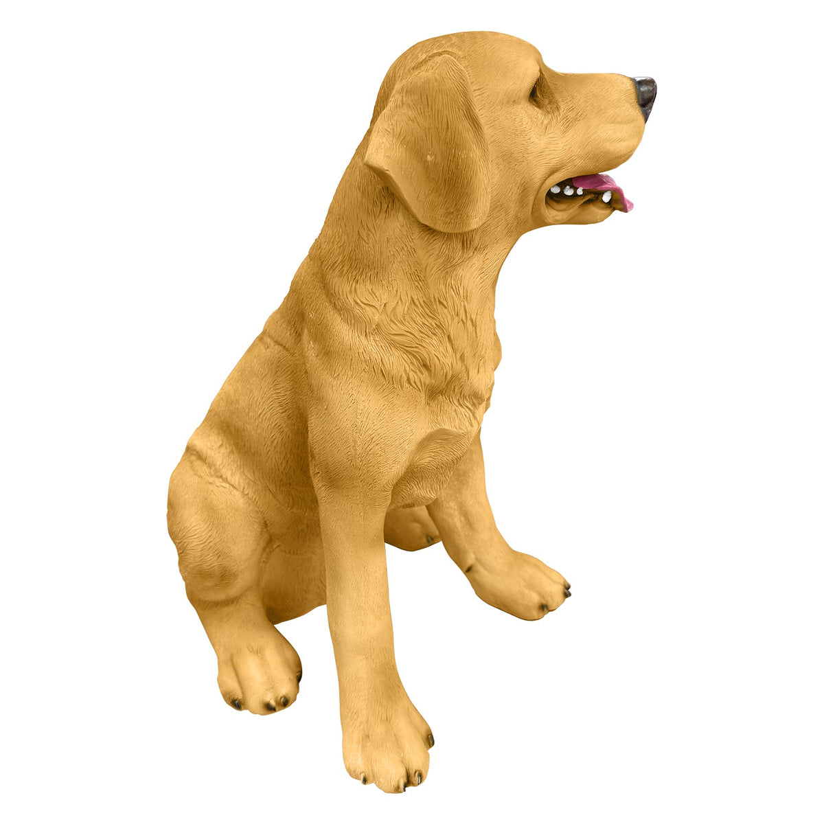 Labrador Resin Statue with Weather-Resistant Finish - Brown