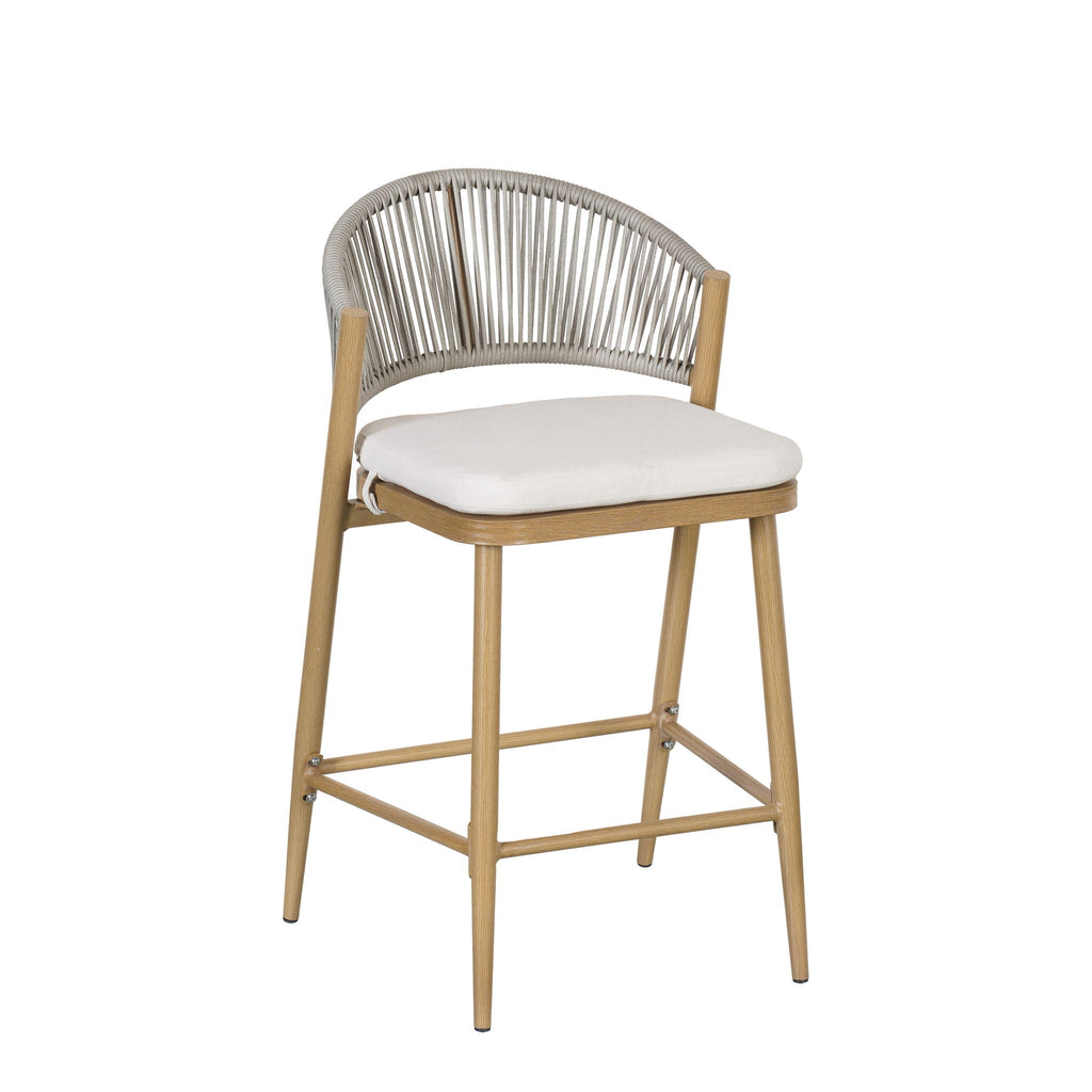 Outdoor 26" Counter Height Metal Frame Counter Stools