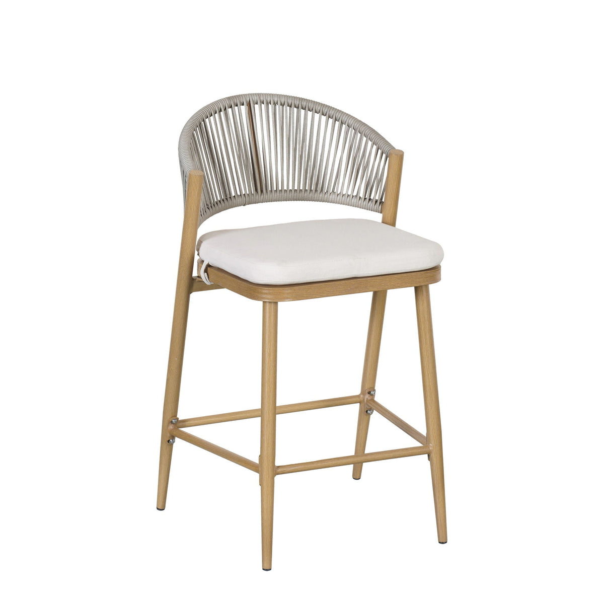 Outdoor 26" Counter Height Metal Frame Counter Stools