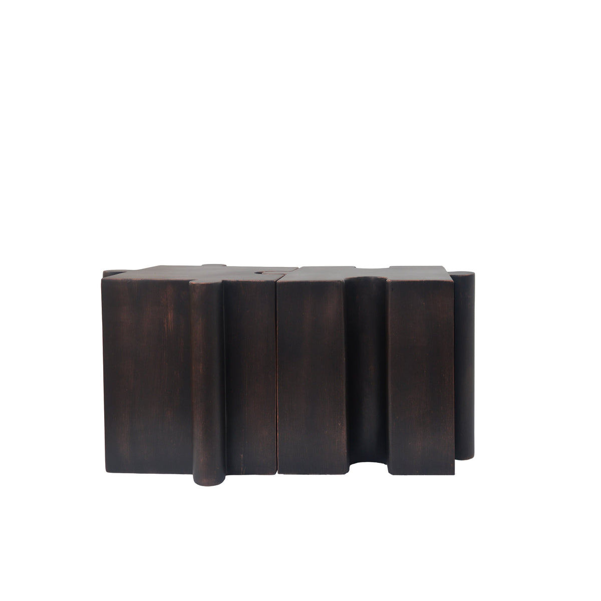 Artistic Puzzle Outdoor Table Set with Modular Design - Antique