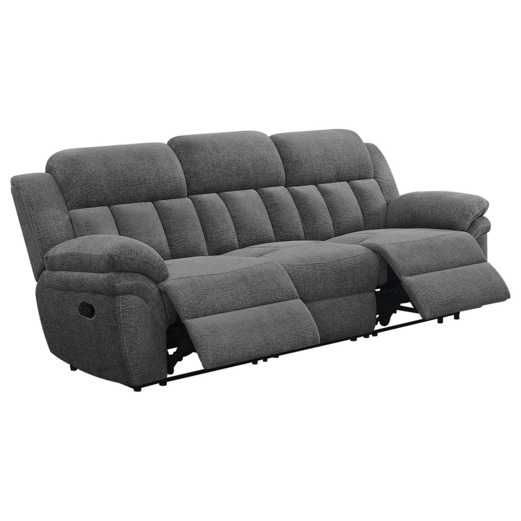 Bahrain Upholstered Motion Sofa Charcoal