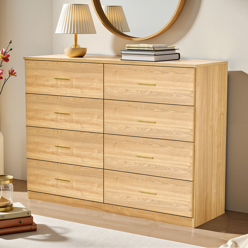 Modern Drawer Dresser with Ample Storage - Multiple Colors