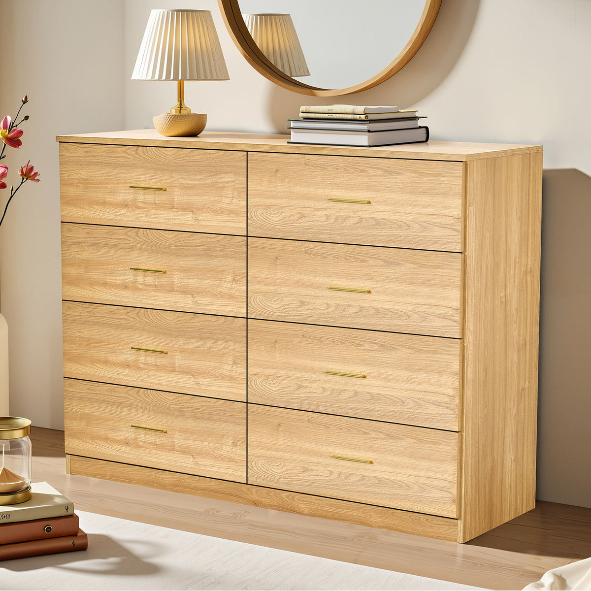 Modern Drawer Dresser with Ample Storage - Multiple Colors