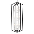 12-Light Farmhouse Kitchen Chandelier with Matte Finish - Metal